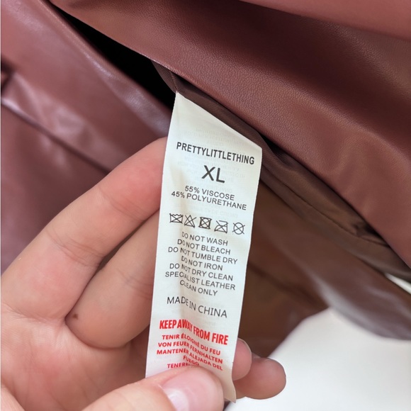 Pretty Little Thing - Faux Leather Jacket - Picture 3 of 5